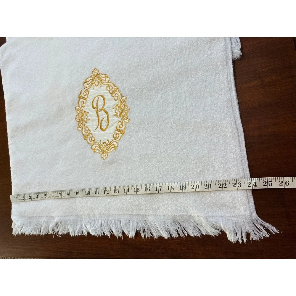 VTG Set Of 2 White W/ Gold  